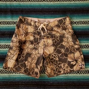 Honolua Surf Co. Hawaii floral board shorts